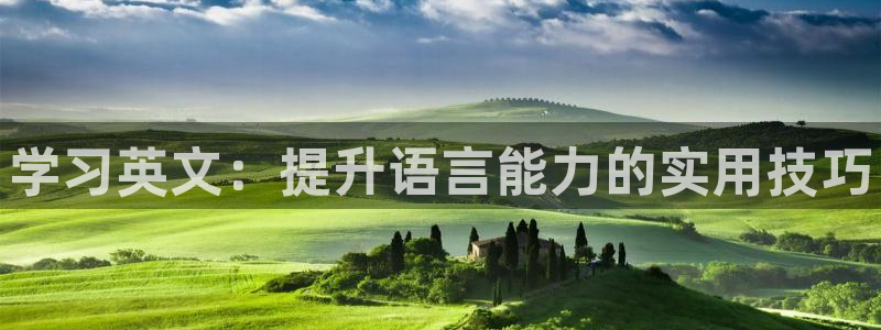 三亿体育登录：学习英文：提升语言能力的实用技巧